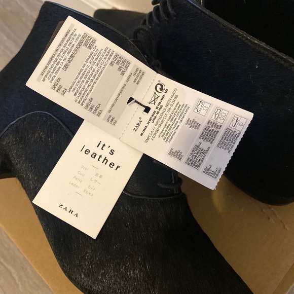 Zara Leather Ankle Booties - Picture 8 of 9